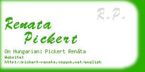 renata pickert business card