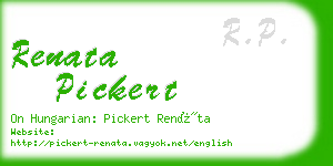 renata pickert business card